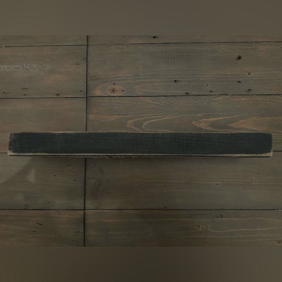 Primitives by Kathy Phillips “Cannot Be A Crisis” box sign rustic wood art decor - Picture 4 of 4